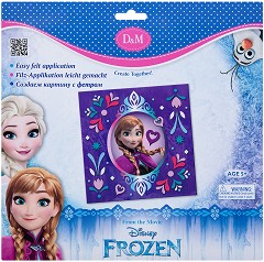 Декорирай сама Revontuli Toys - Апликация на Анна - Творчески комплект от серията Замръзналото кралство — 65103