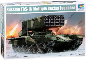 Руска тежка огнеметна система - ТОС-1А - Сглобяем модел — Hobby Boss 05582