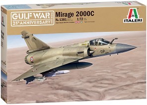 Френски многоцелеви изтребител - Mirage 2000C - Сглобяем авиомодел — Italeri 1381