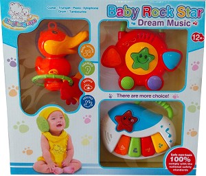 Музикален комплект - Baby Rock Star - Бебешка играчка — LT80011