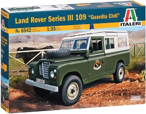 Военен автомобил - Land Rover Series III 109 "Guardia Civil" - Сглобяем модел — Italeri 6542