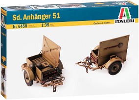 Германско ремарке - Sd. Anhanger - Сглобяем модел — Italeri 6450