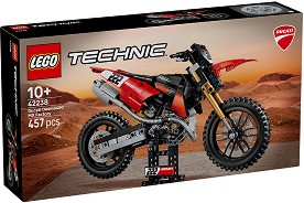 LEGO Technic - Мотоциклет Ducati Desmo450 MX Factory - Детски конструктор — 42238