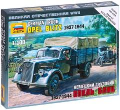 Военен камион - Kfz. 305 Opel Blitz - Сглобяем модел от серията "Великата отечествена война" — Zvezda 6126