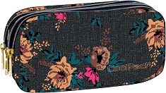 Ученически несесер - Primus: Grey Denim Flowers — Cool Pack 80330