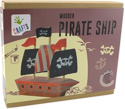 Направи сам - Пиратски кораб - Творчески комплект от серията "Crafts" — Andreu Toys 1232012