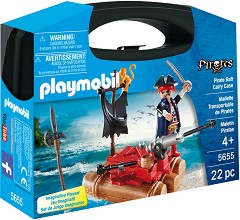 Пиратски сал - Детски конструктор в куфарче от серията "Пирати" — Playmobil 5655