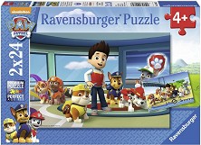 Пес патрул - 2 пъзела от 24 части на тема Пес патрул — Ravensburger 09085