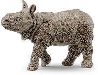 Фигурка на бебе индийски носорог - Schleich - От серията Wild Life — 14860