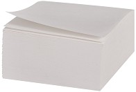 Бяло хартиено кубче - 300 листчета с размери 7 x 7 cm - 
