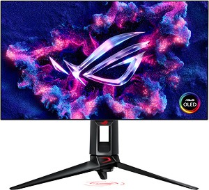  ASUS ROG Swift PG27AQDP - 26.5", WOLED, 480 Hz, 16:9, 2560 x 1440, 0.03 ms, 2 x HDMI, DisplayPort, AMD FreeSync Premium - 