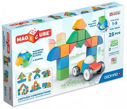 Магнитен конструктор Geomag - Малък свят - От 25 части, от серията Magicube — 209