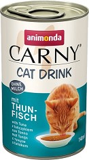 Консерва за котки Carny Cat Drink - 140 мл, напитка с риба тон, от 1 до 6 години