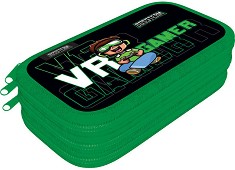 Ученически несесер - Lizzy Card - С 3 отделения от серията Bossteam VR Gamer — 23045301