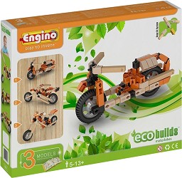 Детски конструктор Engino - Мотори 3 в 1 - Детски конструктор от серията Eco Builds — EB11