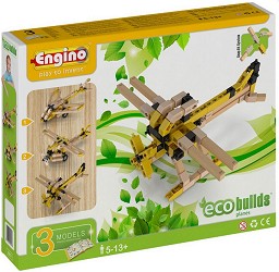 Детски конструктор Engino - Самолети 3 в 1 - Детски конструктор от серията Eco Builds — EB12