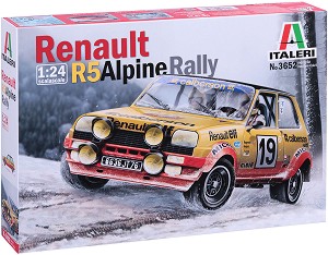 Състезателен автомобил - Renault R5 Alpine Rally - Сглобяем модел — Italeri 3652