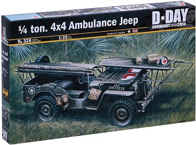 Американска военна линейка - Jeep - Сглобяем модел — Italeri 326