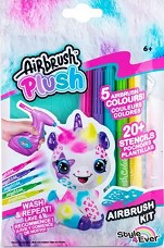 Маркери и шаблони за аерограф Canal Toys - Творчески комплект от серията Airbrush Plush — OFG239