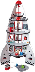 Космически кораб - Детска дървена играчка — HaPe E3021