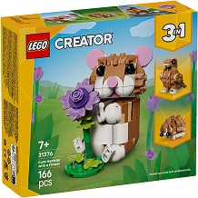 LEGO Creator - Сладък хамстер с цвете - Детски конструктор — 31376