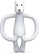 Силиконова гризалка Бяла мечка - Matchstick Monkey - За над 3 месеца — MM-PB-001