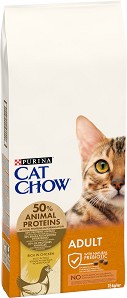 Суха храна за котки Cat Chow Adult - 15 кг, с пилешко, в зряла възраст