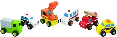 Дървени превозни средства - Viga Toys - 6 броя — 59621