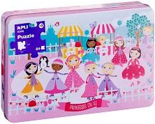 Принцеси на лед - Пъзел от 24 големи части — Apli Kids 16490