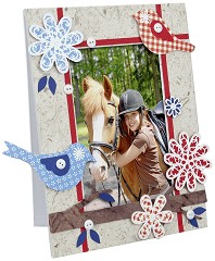 Декорирай сама рамка за снимки Folia Bringmann - Птици - Творчески комплект — 23332