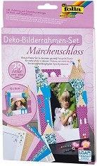 Декорирай сама рамка за снимки Folia Bringmann - Приказен замък - Творчески комплект — 23334