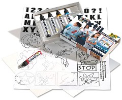 Декориране на текстил Folia Bringmann - Funny Color - Творчески комплект — 46019
