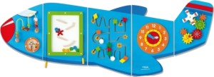 Дървена дидактическа дъска за стена Самолет - Viga Toys — 50673