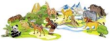 Животните от зоопарка - 3D картонен пъзел от 71 части — Folia Bringmann 32001