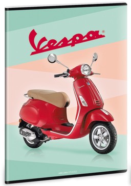 Тетрадка с широки редове Vespa - Формат А4 с 40 листа