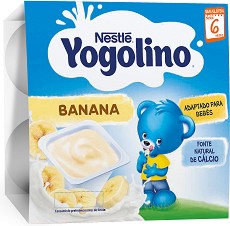 Млечен десерт банан Nestle Yogolino - 4 х 100 g, за 6+ месеца - продукт