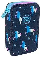 Несесер с ученически пособия Jumper 2 - Cool Pack - С 2 отделения от серията Unicorns — F066670