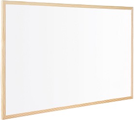 Бяла дъска с дървена рамка - С размери 30 x 40, 40 x 60 или 60 x 90 cm  - 