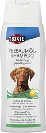 Trixie Tea Tree Oil Shampoo - Противопаразитен шампоан за кучета с масло от чаено дърво - опаковка от 250 ml - шампоан