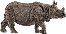 Фигурка на индийски носорог - Schleich - От серията Wild Life — 14816
