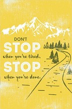 Тефтерче Simetro books Don't stop when you are tired - 11 × 16 см, с редове серията Vintage gifts