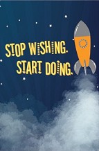 Тефтерче Simetro books Stop wishing, start doing - 11 × 16 см, с редове от серията Vintage gifts