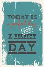 Тефтерче Simetro books Today is a perfect day - 11 × 16 см, с редове от серията Vintage gifts