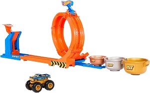Писта с лупинг Loop and Flip Trophy Challenge - Mattel - От серията Monster Trucks — JBX64