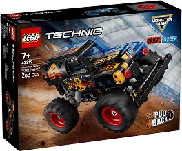LEGO Technic - Monster Jam Grave Digger: Огън и лед - Детски конструктор — 42219