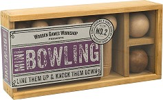 Дървен детски мини боулинг Professor Puzzle - В дървена кутия — 1541