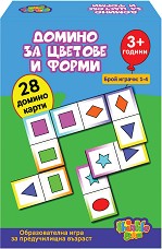 Домино за цветове и форми - Детска образователна игра — Thinkle Stars 26153