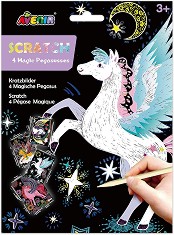 Скреч картини Пегас - Avenir - Творчески комплект — CH221541