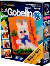 Избродирай зайче без игла - Фантазьор - Творчески комплект от серията Gobelin — 157002