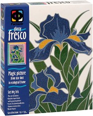 Създай картина с цветен брокат - Ириси - Творчески комплект от серията Glossy Fresco — Фантазьор 407059